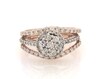 Thumbnail Image 1 of Previously Owned Multi-Diamond Center Bridal Set 1 ct tw 14K Rose Gold & 10K Yellow Gold Size 7