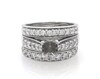 Thumbnail Image 1 of Previously Owned Diamond Bridal Setting 1-1/2 ct tw 14K White Gold Size 8.75