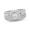 Thumbnail Image 1 of Previously Owned Neil Lane Cushion-Cut Diamond Halo Bridal Set 1-3/4 ct tw 14K White Gold Size 6.75