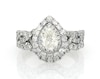 Thumbnail Image 1 of Previously Owned Neil Lane Pear-Shaped Diamond Halo Bridal Set 1-1/2 ct tw 14K White Gold Size 5.5