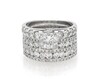 Thumbnail Image 1 of Previously Owned Princess-Cut Diamond Bridal Set 3 ct tw 14K White Gold Size 7.5