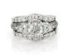 Thumbnail Image 1 of Previously Owned Round-Cut Diamond Halo Bridal Set 1 7/8 ct tw 14K White Gold Size 6.25