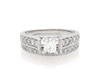 Thumbnail Image 1 of Previously Owned Princess-Cut Diamond Bridal Set 1 ct tw 14K White Gold Size 6