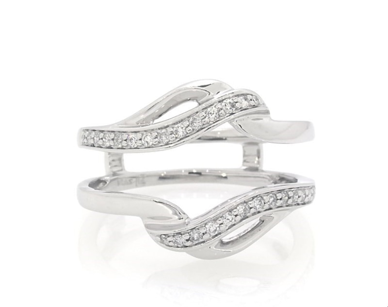 Main Image 1 of Previously Owned Diamond Enhancer Ring 1/5 ct tw 14K White Gold