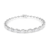 Thumbnail Image 0 of Previously Owned Diamond Bracelet 5-1/2 ct tw Pear & Round-cut 10K White Gold 7.5"