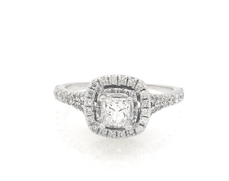 Main Image 1 of Previously Owned Neil Lane Diamond Engagement Ring 1 ct tw 14K White Gold Size 6