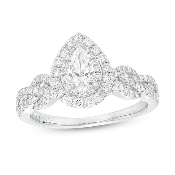 Previously Owned Neil Lane Diamond Engagement Ring 7/8 ct tw Diamonds 14K White Gold