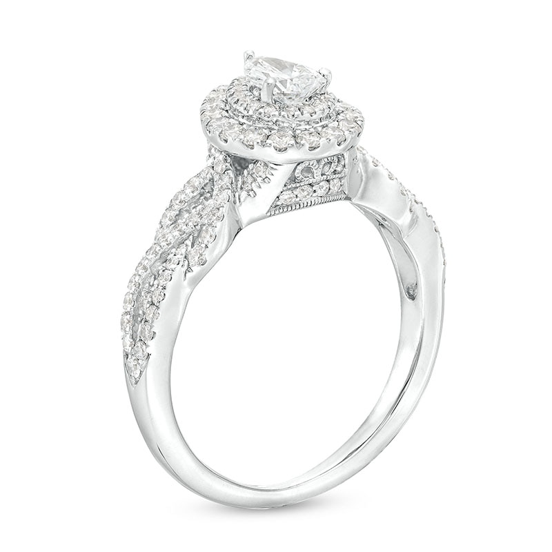 Main Image 2 of Previously Owned Neil Lane Diamond Engagement Ring 7/8 ct tw Diamonds 14K White Gold