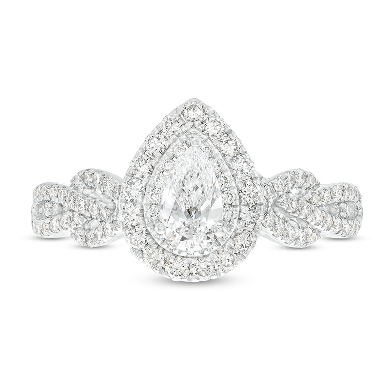 Main Image 3 of Previously Owned Neil Lane Diamond Engagement Ring 7/8 ct tw Diamonds 14K White Gold