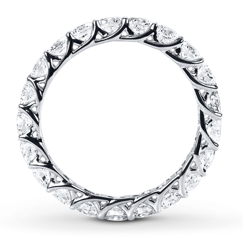 Main Image 2 of Previously Owned Diamond Eternity Ring 2 ct tw Round-cut 14K White Gold Size 5