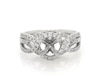 Thumbnail Image 0 of Previously Owned Diamond Twist Shank Engagement Ring Setting 1/2 ct tw Platinum