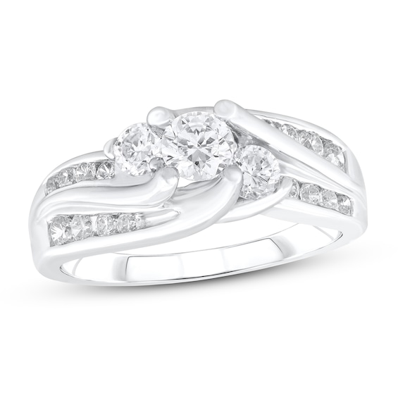 Previously Owned Diamond Engagement Ring 1 ct tw Round-cut 14K White Gold