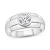 Thumbnail Image 1 of Previously Owned Men's Diamond Wedding Band 1/2 ct tw Round-cut 10K White Gold