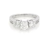 Thumbnail Image 1 of Previously Owned Round-Cut Diamond Three-Stone Engagement Ring 1-1/2 ct tw Platinum Size 7