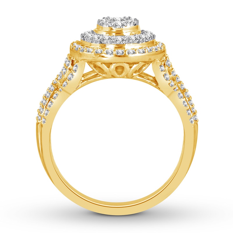 Main Image 2 of Previously Owned Diamond Engagement Ring 1 Carat tw 10K Yellow Gold Size 7