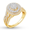 Thumbnail Image 3 of Previously Owned Diamond Engagement Ring 1 Carat tw 10K Yellow Gold Size 7