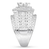 Thumbnail Image 3 of Previously Owned Diamond Engagement Ring 4 ct tw Princess/Round 14K White Gold