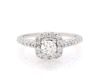Thumbnail Image 1 of Previously Owned Diamond Engagement Ring 3/4 ct tw Round-cut 14K White Gold