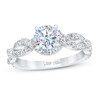 Thumbnail Image 1 of Previously Owned THE LEO First Light Diamond Engagement Ring 1-1/3 ct tw 14K White Gold
