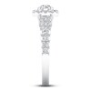 Thumbnail Image 3 of Previously Owned Certified Diamond Engagement Ring 1-1/5 ct tw 14K White Gold Size 7