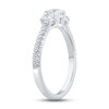 Thumbnail Image 2 of Previously Owned The Kiss Three-Stone Diamond Engagement Ring 1 ct tw Round-cut Platinum
