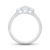 Thumbnail Image 4 of Previously Owned The Kiss Three-Stone Diamond Engagement Ring 1 ct tw Round-cut Platinum