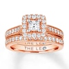 Thumbnail Image 1 of Previously Owned THE LEO Diamond Bridal Set 1 carat tw 14K Rose Gold Size 6