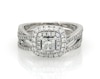 Thumbnail Image 1 of Previously Owned Neil Lane Princess-Cut Diamond Bridal Set 1-1/4 ct tw 14K White Gold Size 5