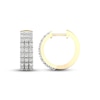 Thumbnail Image 1 of Previously Owned Men's Diamond Huggie Hoop Earrings 1/3 ct tw Round-cut 10K Yellow Gold