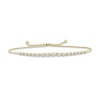 Thumbnail Image 1 of Previously Owned XO from Kay Diamond Bolo Bracelet 1/2 ct tw Round-cut 10K Yellow Gold 9.5&quot;