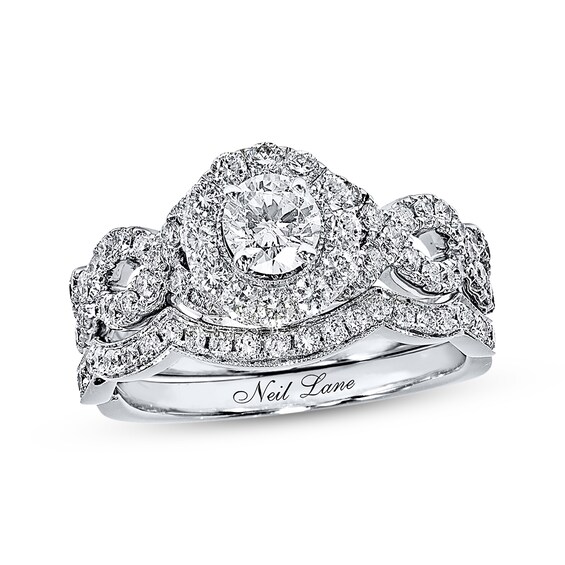 Previously Owned Neil Lane Bridal Set 1-1/6 ct tw Diamonds 14K White Gold 5