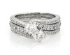 Thumbnail Image 1 of Previously Owned Ever Us Round-Cut Diamond Bridal Set 1-1/5 ct tw 14K White Gold Size 5