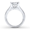 Thumbnail Image 2 of Previously Owned Diamond Bridal Set 2 ct tw Princess/Round-cut 14K White Gold Size 4.5