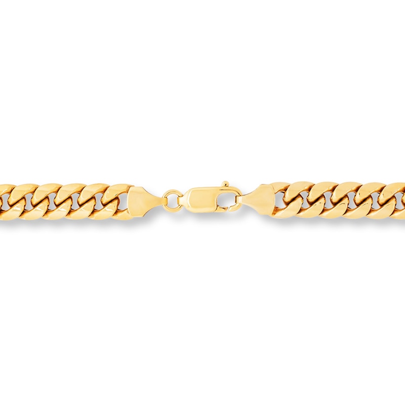 Main Image 2 of Previously Owned Miami Cuban Chain Necklace Hollow 10K Yellow Gold 22&quot;