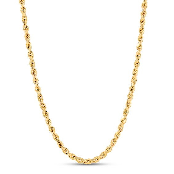 Previously Owned Rope Chain 3.0mm Hollow 14K Yellow Gold 20"