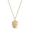 Thumbnail Image 1 of Previously Owned Angel Warrior Medallion Necklace 10K Yellow Gold 22"