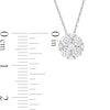 Thumbnail Image 2 of Previously Owned THE LEO Diamond Flower Necklace 5/8 ct tw 14K White Gold 19”