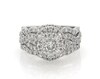 Thumbnail Image 1 of Previously Owned Round-Cut Diamond Halo Bridal Set 1-3/8 ct tw 14K White Gold Size 4.25