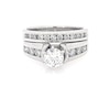 Thumbnail Image 1 of Previously Owned Round-Cut Diamond Bridal Set 1-1/4 ct tw 14K White Gold Size 5.75