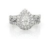 Thumbnail Image 1 of Previously Owned Neil Lane Pear-Shaped Diamond Halo Bridal Set 1-1/2 ct tw 14K White Gold Size 5.25