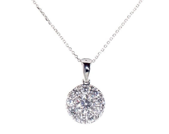 Previously Owned Lab-Created Diamonds by KAY Necklace 1-1/2 ct tw 14K White Gold 18"
