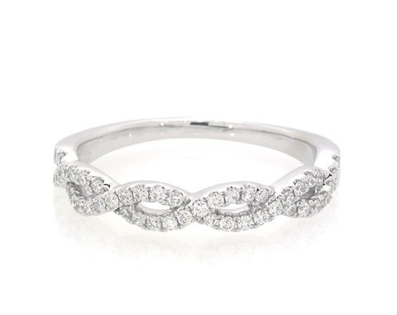 Previously Owned THE LEO Legacy Lab-Grown Diamond Wedding Band 1/3 ct tw 14K White Gold