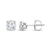 Thumbnail Image 1 of Previously Owned Lab-Created Diamonds by KAY Solitaire Stud Earrings 1-1/2 ct tw 10K White Gold (I/SI2)