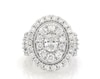 Thumbnail Image 1 of Previously Owned Lab-Grown Diamonds Oval-Shaped Engagement Ring 5 ct tw 14K White Gold