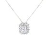 Thumbnail Image 1 of Previously Owned KAY Lab-Grown diamonds Emerald-Cut Necklace 1 ct tw 14K White Gold 18”