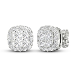 Previously Owned KAY Lab-Grown Diamonds Stud Earrings 1 ct tw 14K White Gold