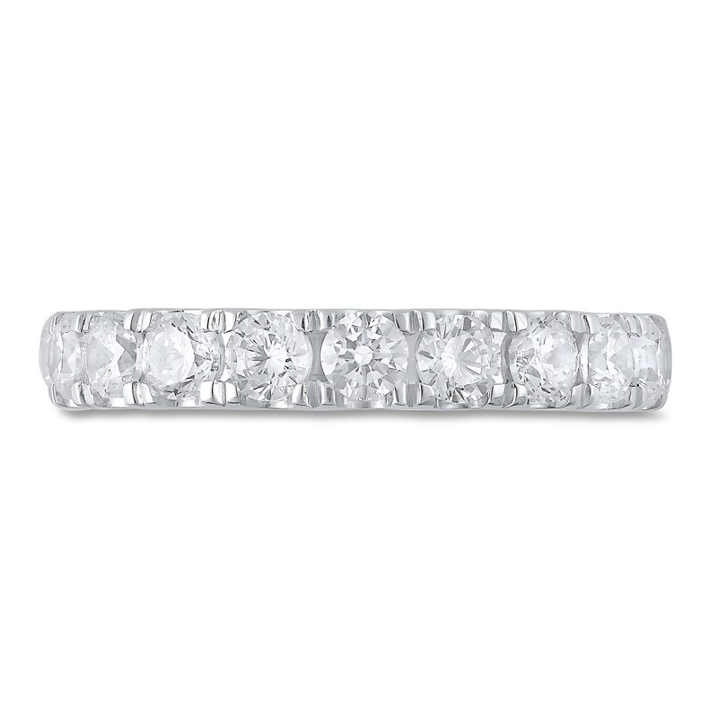 Main Image 3 of Previously Owned Lab-Grown Diamonds Anniversary Band 1 ct tw 14K White Gold