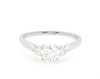 Thumbnail Image 1 of Previously Owned Lab-Grown Diamonds Three-Stone Engagement Ring 1 ct tw 14K White Gold