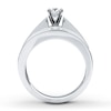 Thumbnail Image 2 of Previously Owned Diamond Bridal Set 1/2 ct tw Round-Cut 14K White Gold Size 8.25