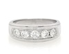 Thumbnail Image 1 of Previously Owned THE LEO Diamond Men's Wedding Band 1 ct tw 14K White Gold Size 10